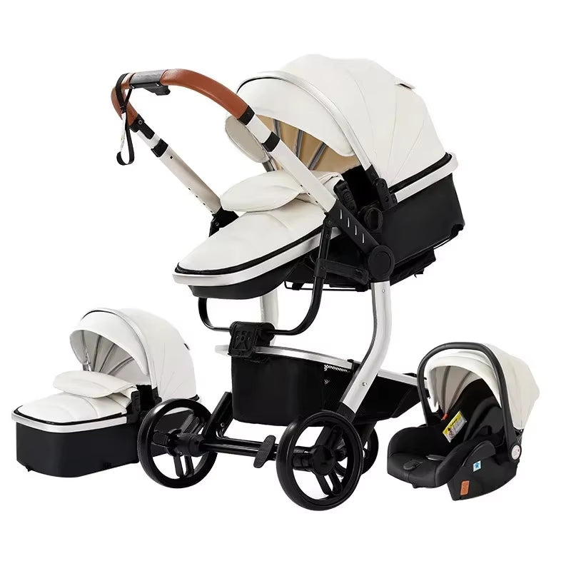 Toddler Stroller 3 in 1 Stroller Pram Strollers Baby Carseat Stroller Newborn Stroller Best Stroller High Landscape Mother Kids