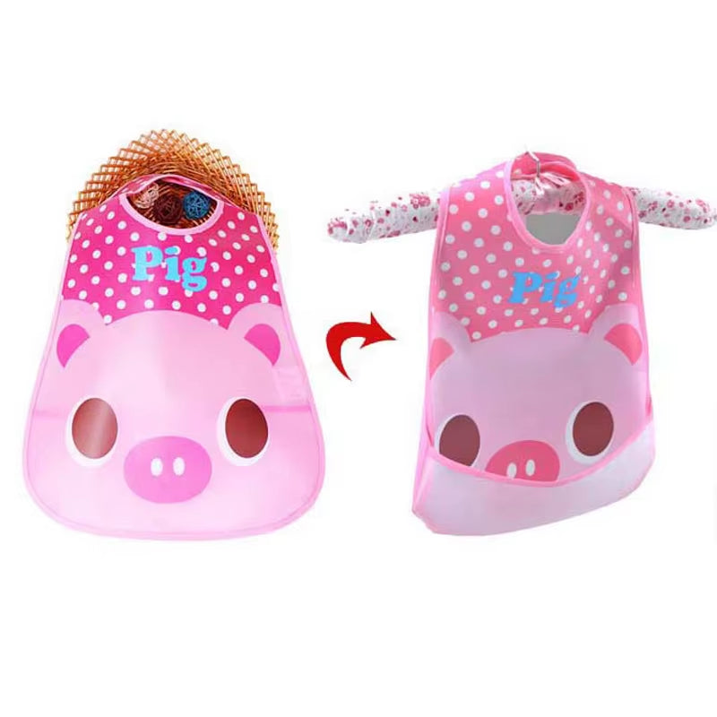 3 Pcs/Lot Waterproof Baby Bibs for Infant Toddler Boys Girls Sleeveless Feeding Apron Cartoon Animals Child Kids Bib