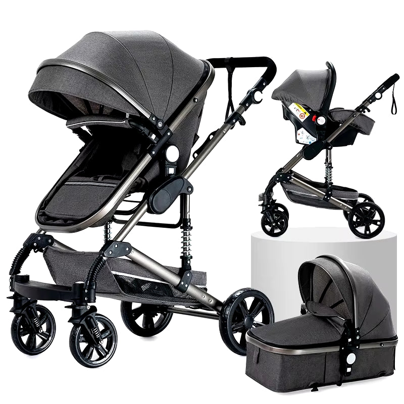 Toddler Stroller 3 in 1 Stroller Pram Strollers Baby Carseat Stroller Newborn Stroller Best Stroller High Landscape Mother Kids