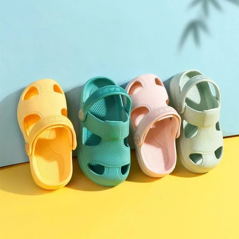 Summer New Baby Hole Shoes 2021 Children Nice Non -Slip Soft Floor Old Boys Girl Beach Sandals 1 -5 Years