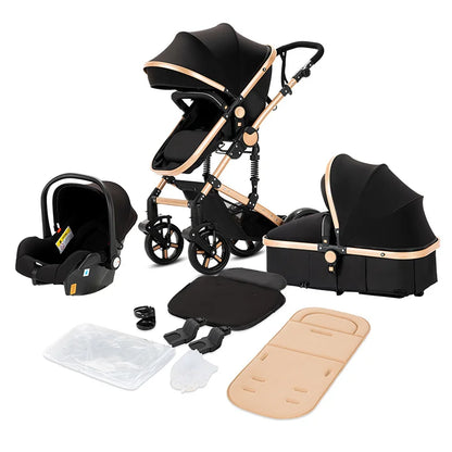 Toddler Stroller 3 in 1 Stroller Pram Strollers Baby Carseat Stroller Newborn Stroller Best Stroller High Landscape Mother Kids