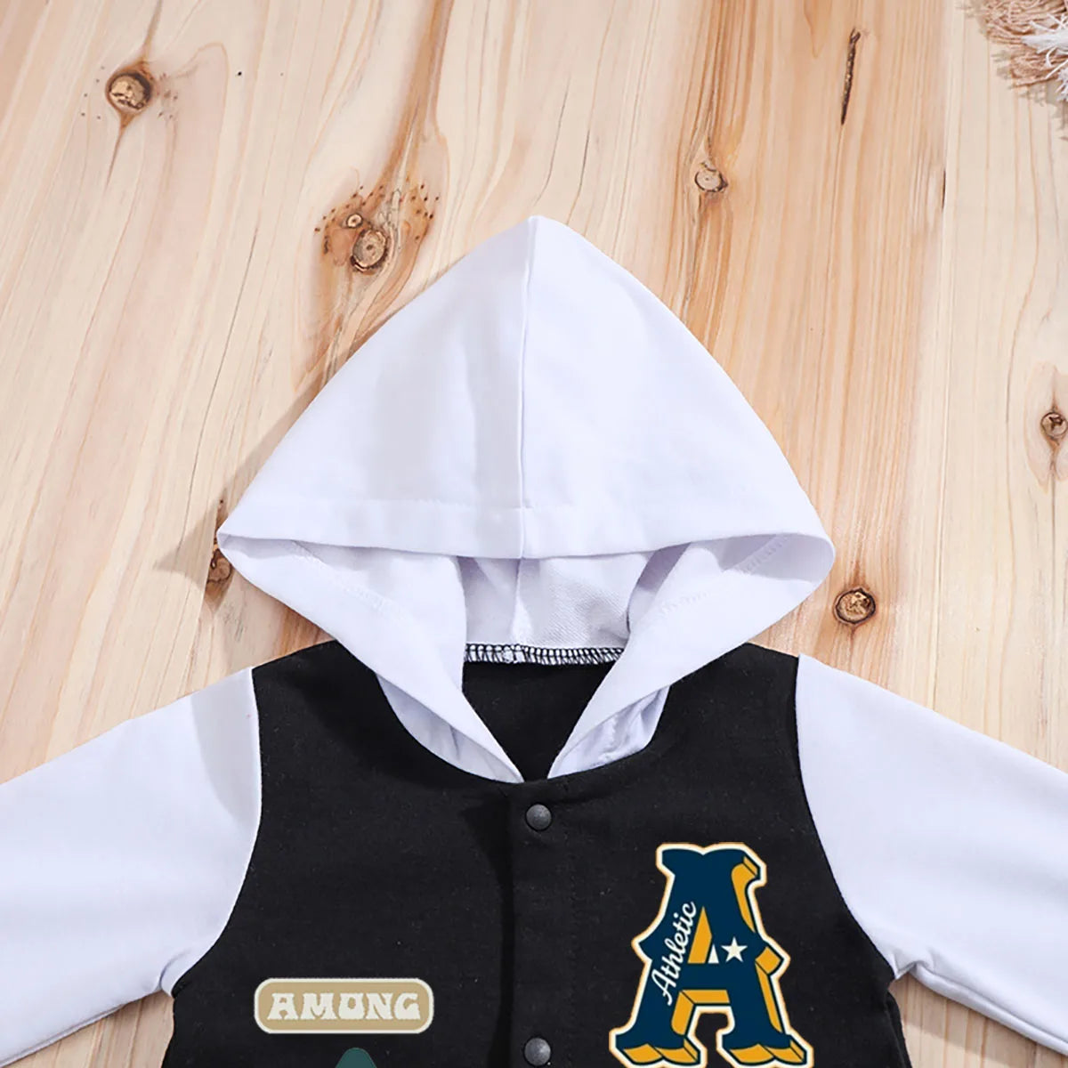 Baby Boys Girls Romper Hooded Baseball Long Sleeve Infant Onesie Beach Outfits Newborn Sweatshirt Clothes Jumpsuit 0-18M
