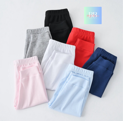 Baby/Toddler Cotton Casual Tracksuit Pants. 7 colours, 0-24M.