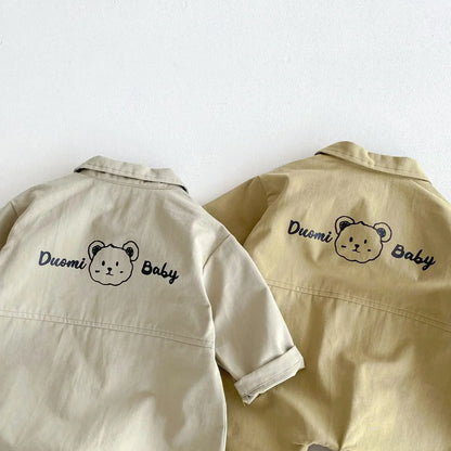 4226 Small Wholesale Baby Jumpsuit 2024 Autumn Korea Baby Boy'S One Piece Clothes Simple Patch Climbing Clothes