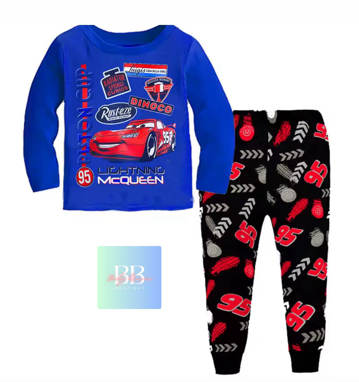 Kids, Boys Car Cartoon Character Pyjama Sets Sleepwear. 11 variants, 1-7Y.