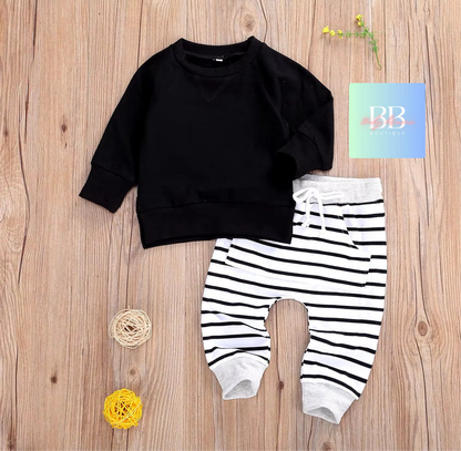 Baby/toddler sweatshirt & pants set. 2 variants, 6-24M