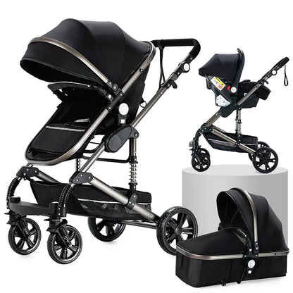 Toddler Stroller 3 in 1 Stroller Pram Strollers Baby Carseat Stroller Newborn Stroller Best Stroller High Landscape Mother Kids