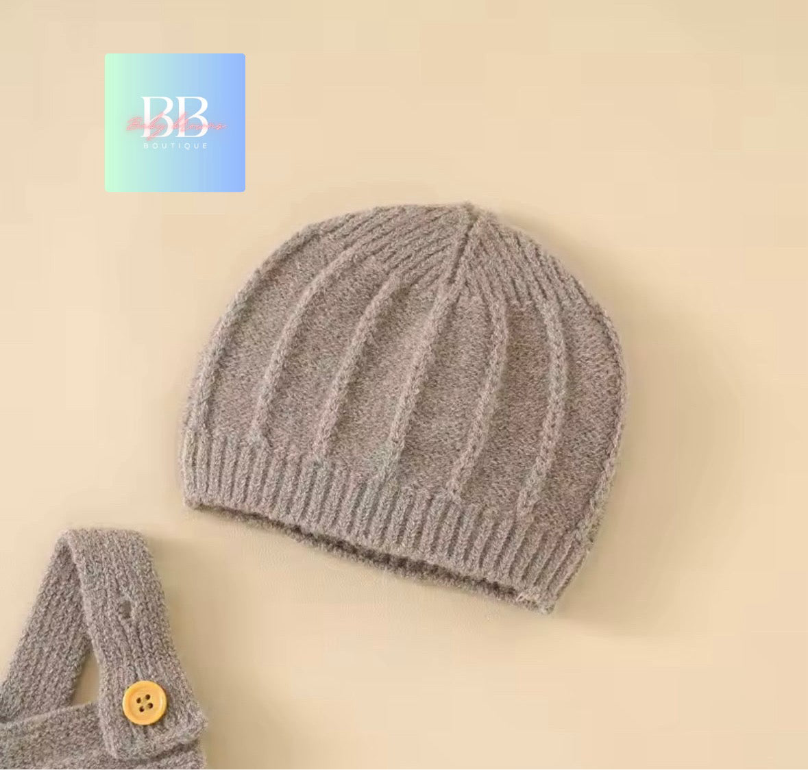 Baby/Toddler Knitted Romper & Matching Hat. 3 Colour, 3-18M