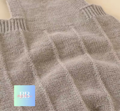 Baby/Toddler Knitted Romper & Matching Hat. 3 Colour, 3-18M