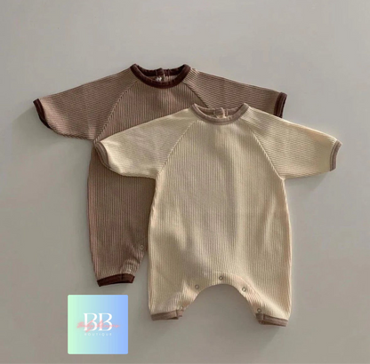 Baby/Toddler Casual Ribbed Romper. 2 colours, 3-18M.