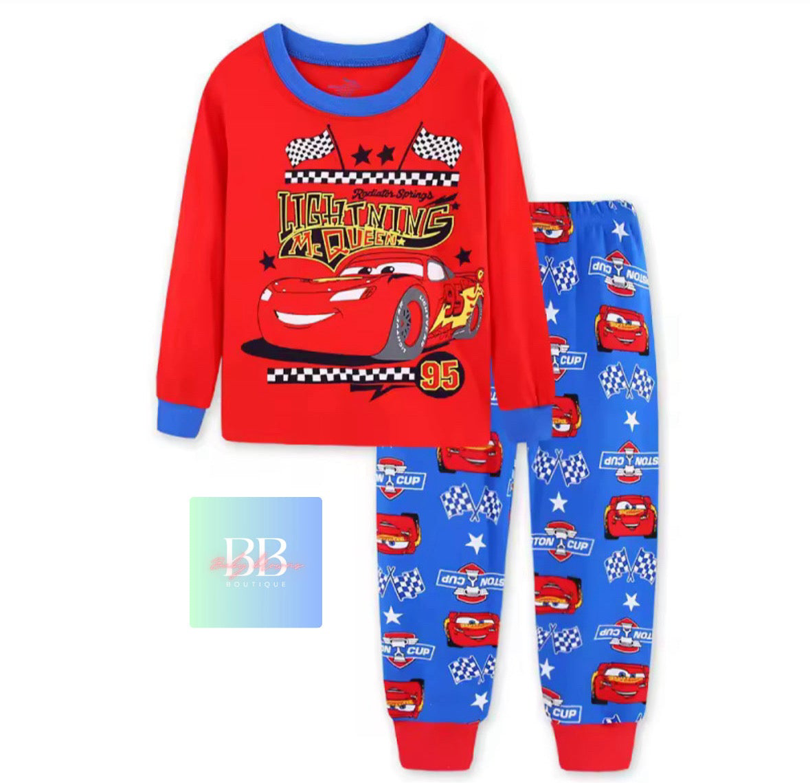 Kids, Boys Car Cartoon Character Pyjama Sets Sleepwear. 11 variants, 1-7Y.