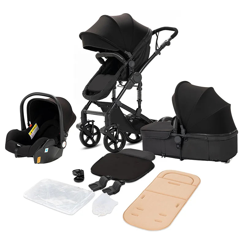 Toddler Stroller 3 in 1 Stroller Pram Strollers Baby Carseat Stroller Newborn Stroller Best Stroller High Landscape Mother Kids