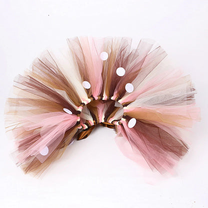 Baby Girls Deer Tutu Skirt Outfit for Kids Christmas Reindeer Costume Toddler Girl New Year Clothes Child Birthday Tutus 0-14Y