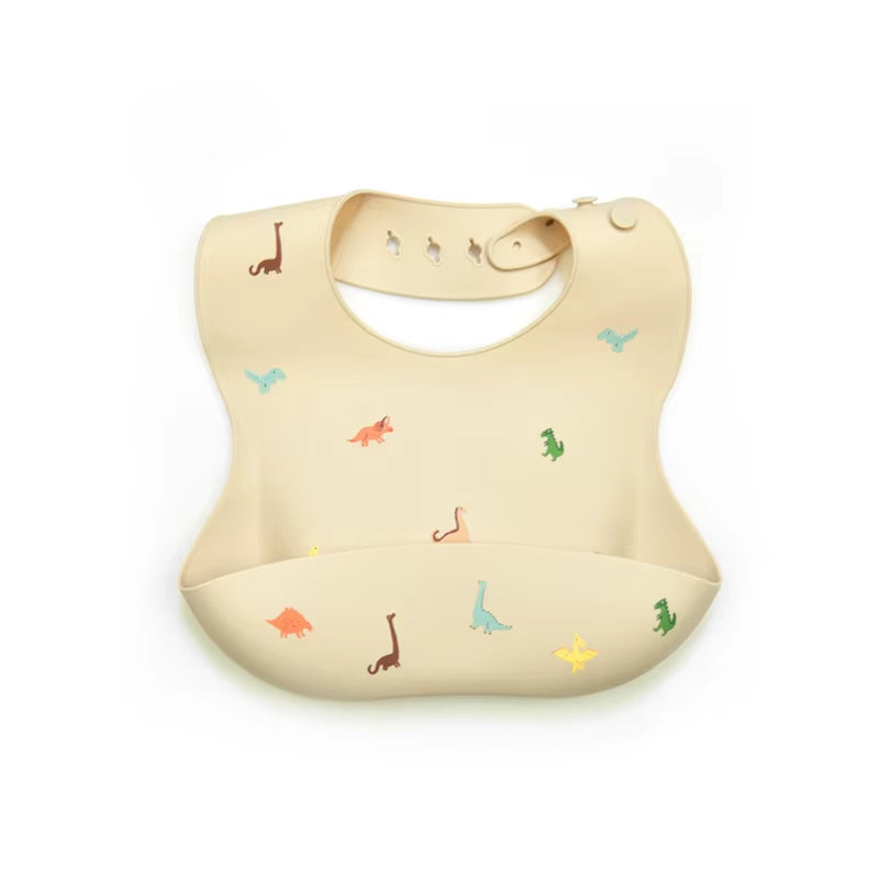 Silicone Bibs for Newborn Baby Feeding Tableware Waterproof Baby Bibs for Toddler Feedings Bibs Burp Cloths Bandana Baby Stuff