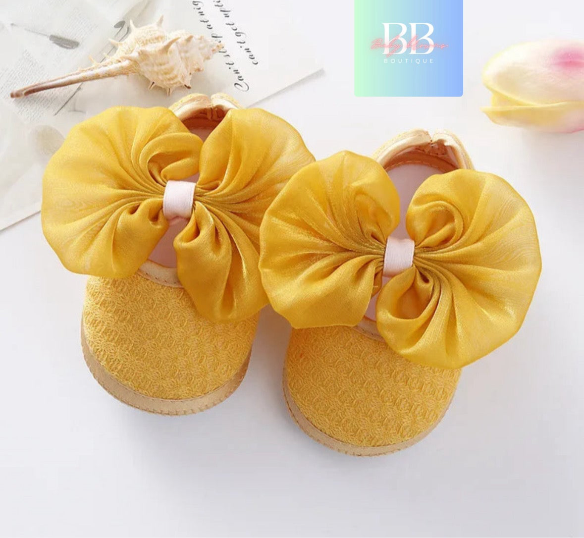 Baby/Toddler First Walkers Slip on Shoes with adorable bows. 8 styles & colours!