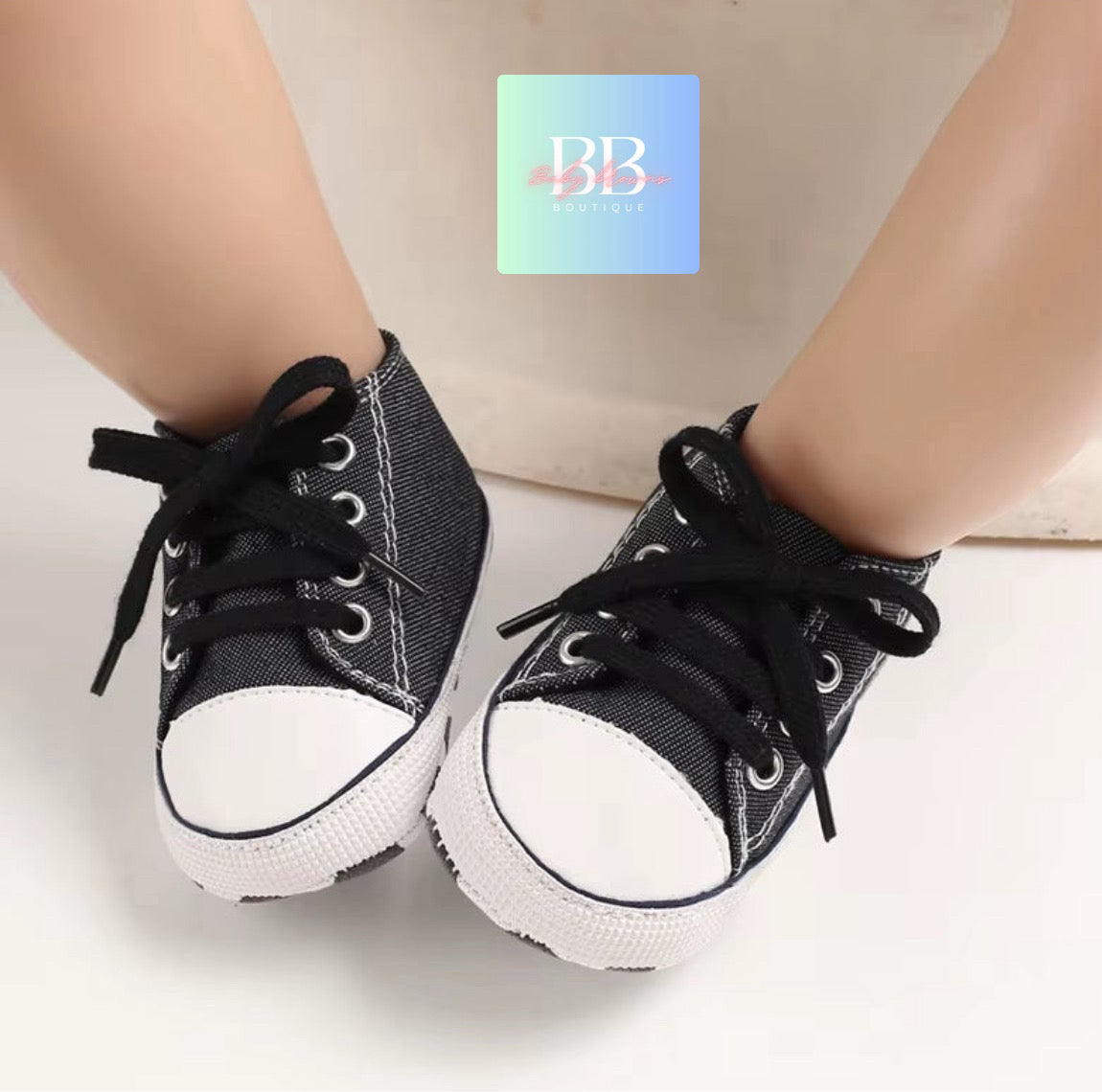 Baby/Toddler Classic Baseball Boots with Laces. 12 colours, 0-18M