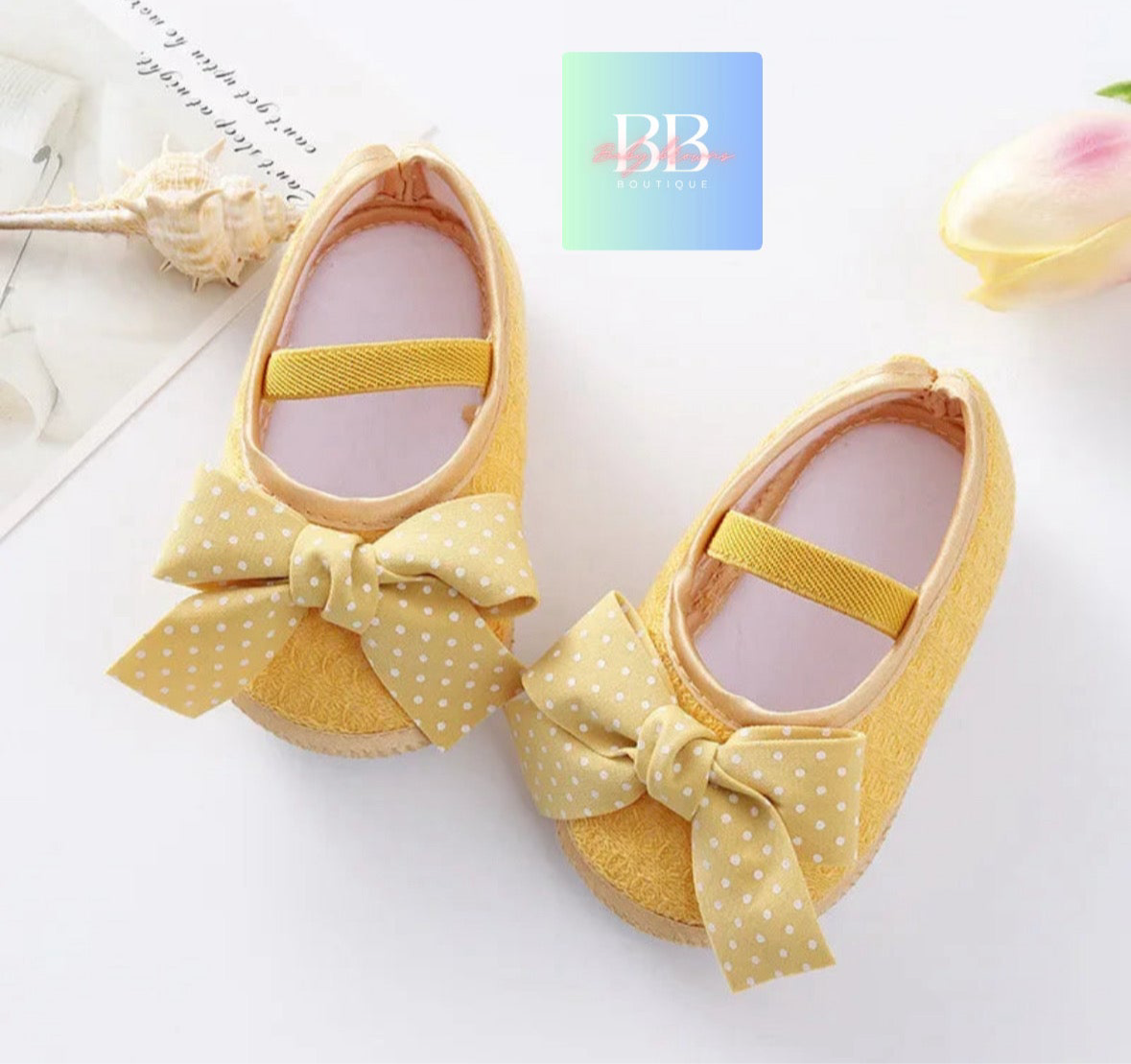 Baby/Toddler First Walkers Slip on Shoes with adorable bows. 8 styles & colours!