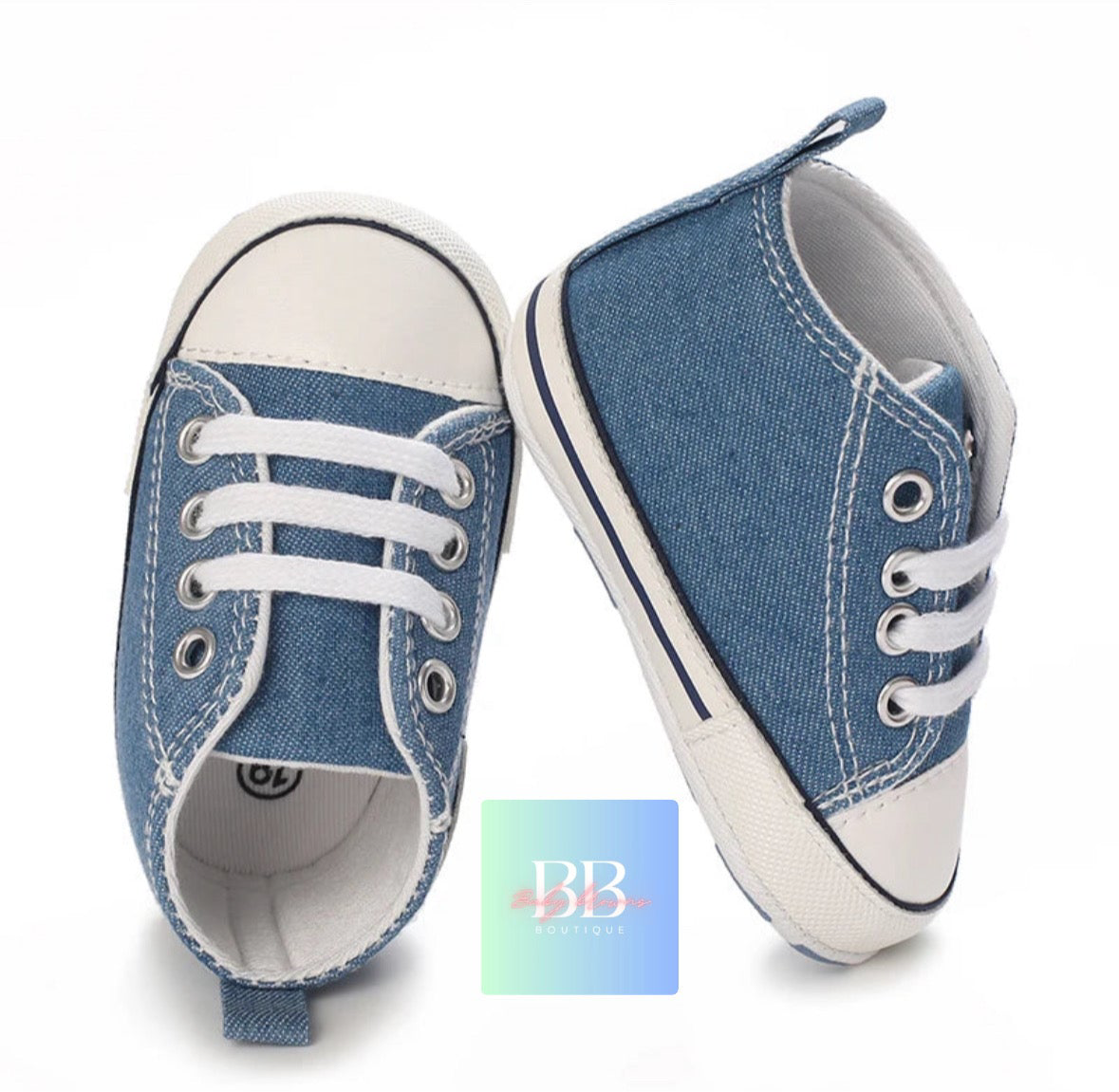 Baby/Toddler Classic Baseball Boots with Laces. 12 colours, 0-18M