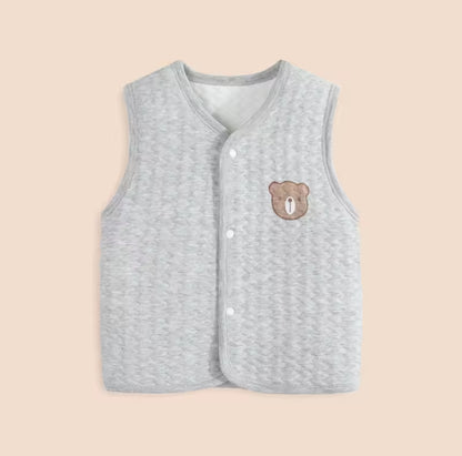 Baby/Toddler cute soft cotton waistcoat/body warmers. 4 colours, 3-24moths.