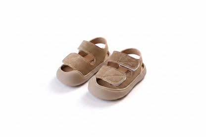 Kids Unisex Chunky Soft PU Leather Velcro Strap Sandals. 3 Colours EU15-25 infants