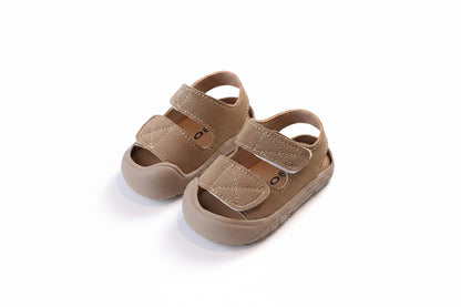 Kids Unisex Chunky Soft PU Leather Velcro Strap Sandals. 3 Colours EU15-25 infants