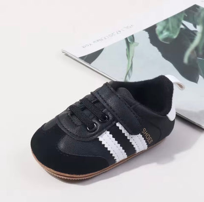 Baby Toddler Soft Velcro Strap Sneakers with Rubber Sole. 3 Colours 0-18M