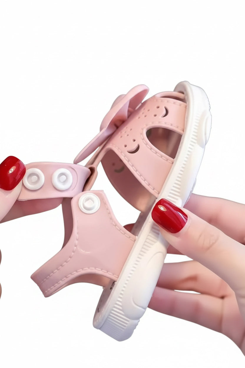 Baby Toddler Lightweight Bunny Bow Sandals. 2 Colours EU16-25