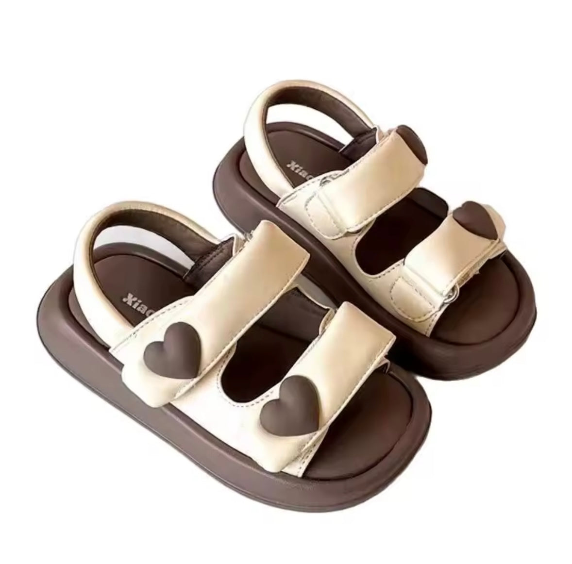 Kids Girls Soft Padded Platform Sandals. 2 Colours EU26-EU37