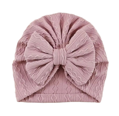 Baby Toddler Girls Bowknot Headscarf Hat & Matching Bowknot Socks. 5 Colours Fits 0-6M
