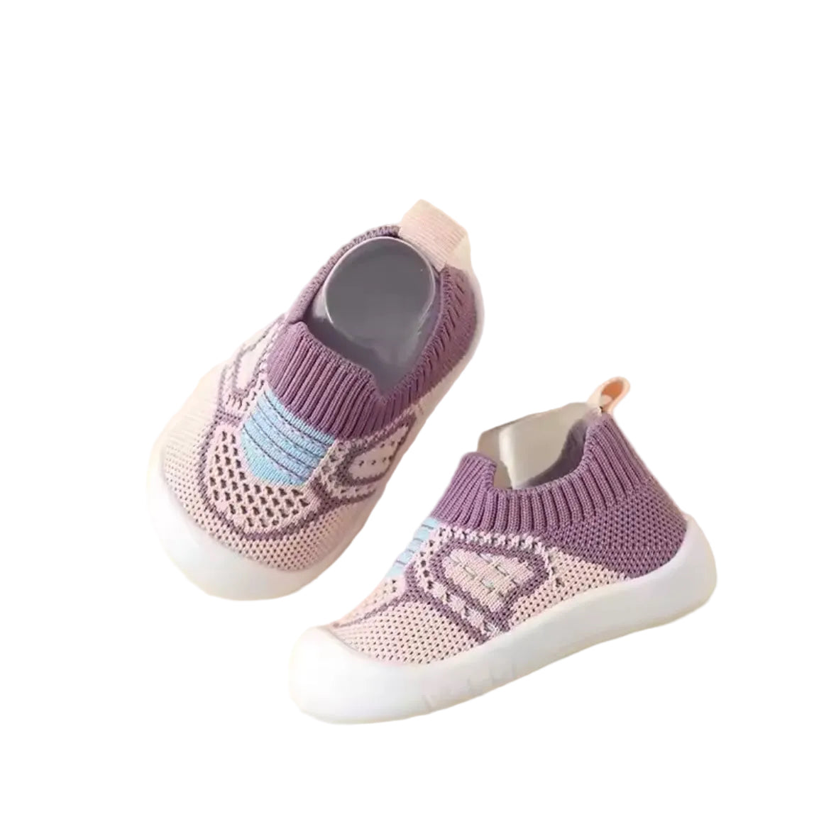 Baby Toddler Soft Slip On Mesh Sock Shoes. 5 Colours 0M-4Y