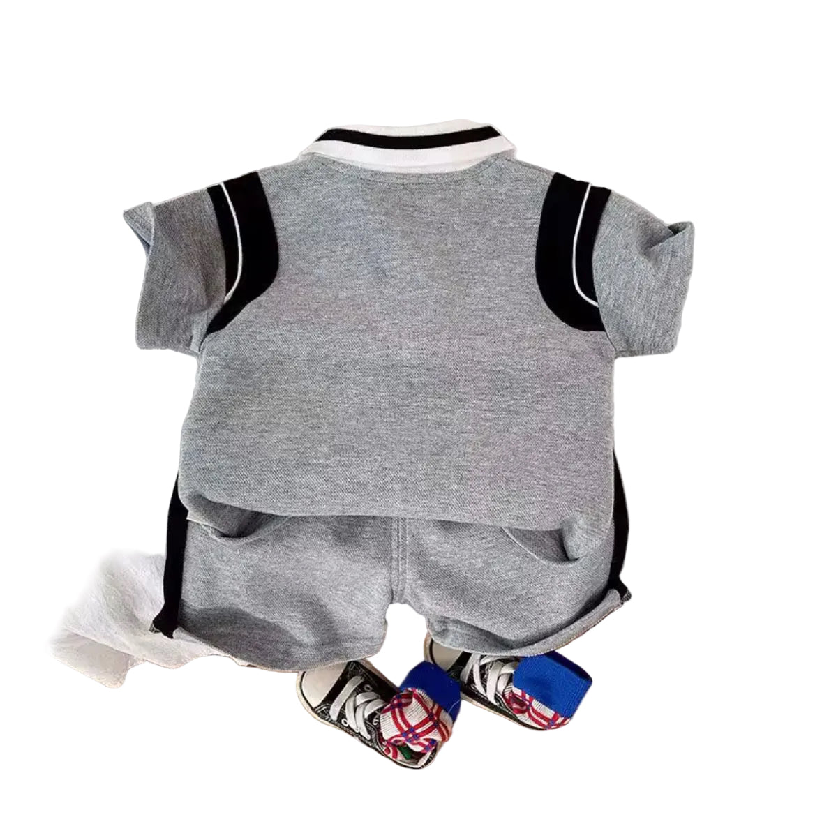 Kids Boys Casual Sports Polo Shirt & Matching Shorts Set. 2 Colours 2-6Y