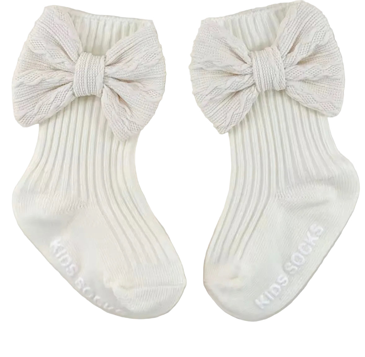 Baby Toddler Girls Bowknot Headscarf Hat & Matching Bowknot Socks. 5 Colours Fits 0-6M