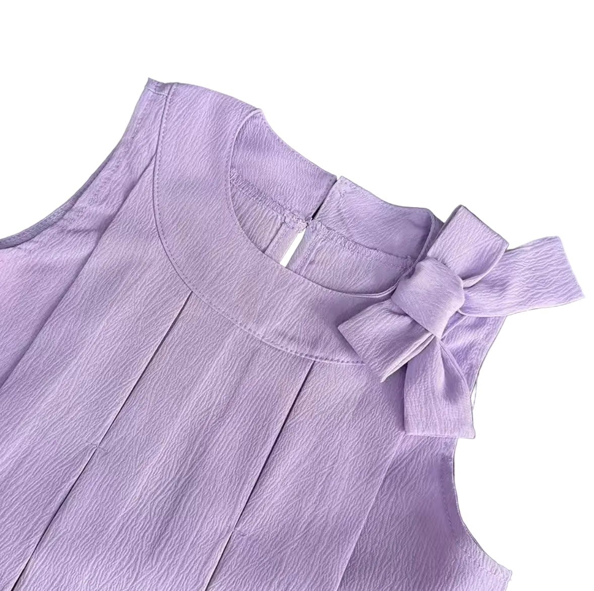 Kids Girls Lightweight Pleated Vest Top & Shorts Set. 5 Colours 3-7Y