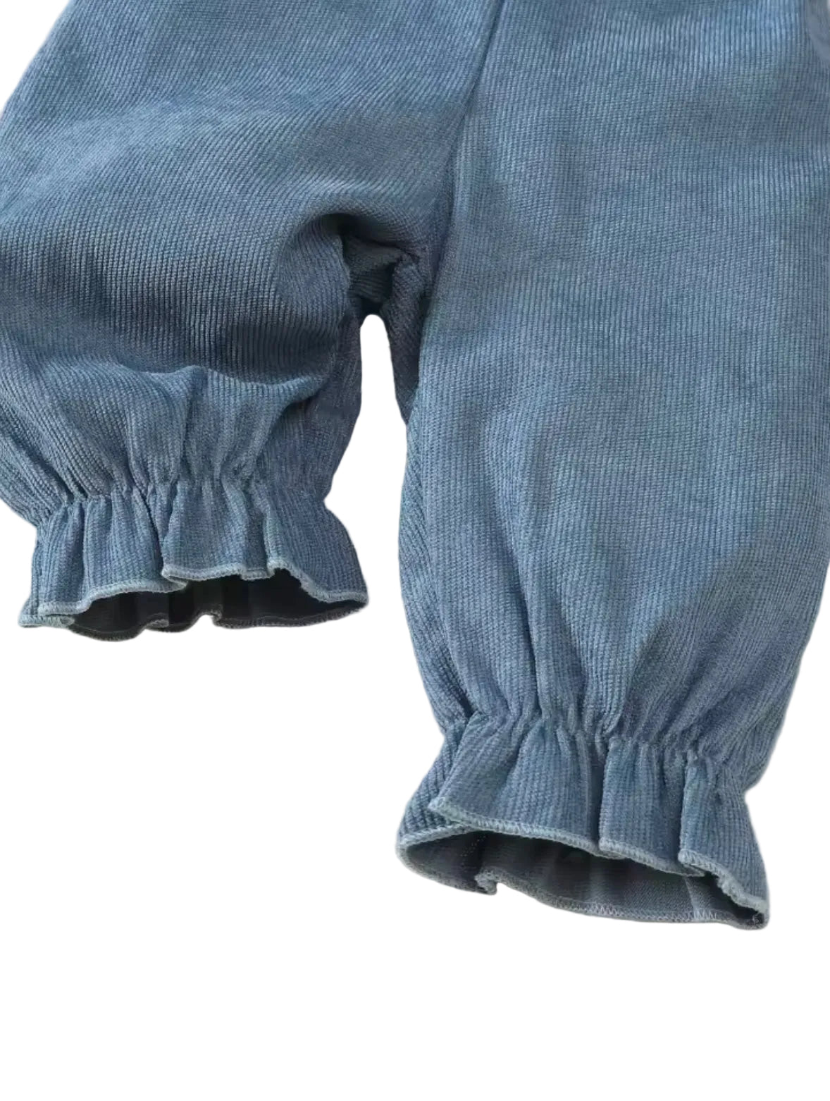 Baby Toddler Girls Ribbed Bowknot Dungarees & Ribbed Long Sleeve Top Set. 2 Colours 3-24M