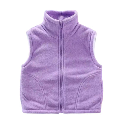 Kids Unisex Fleece BodyWarmer. 14 Colours 3-10Y