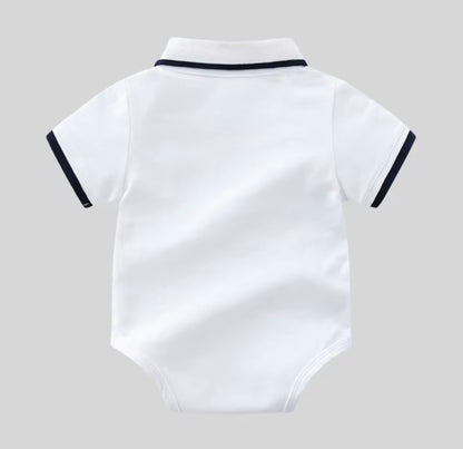 Baby Toddler Boys Romper Polo Shirt & Shorts Set. 3 Colours 9M-3Y