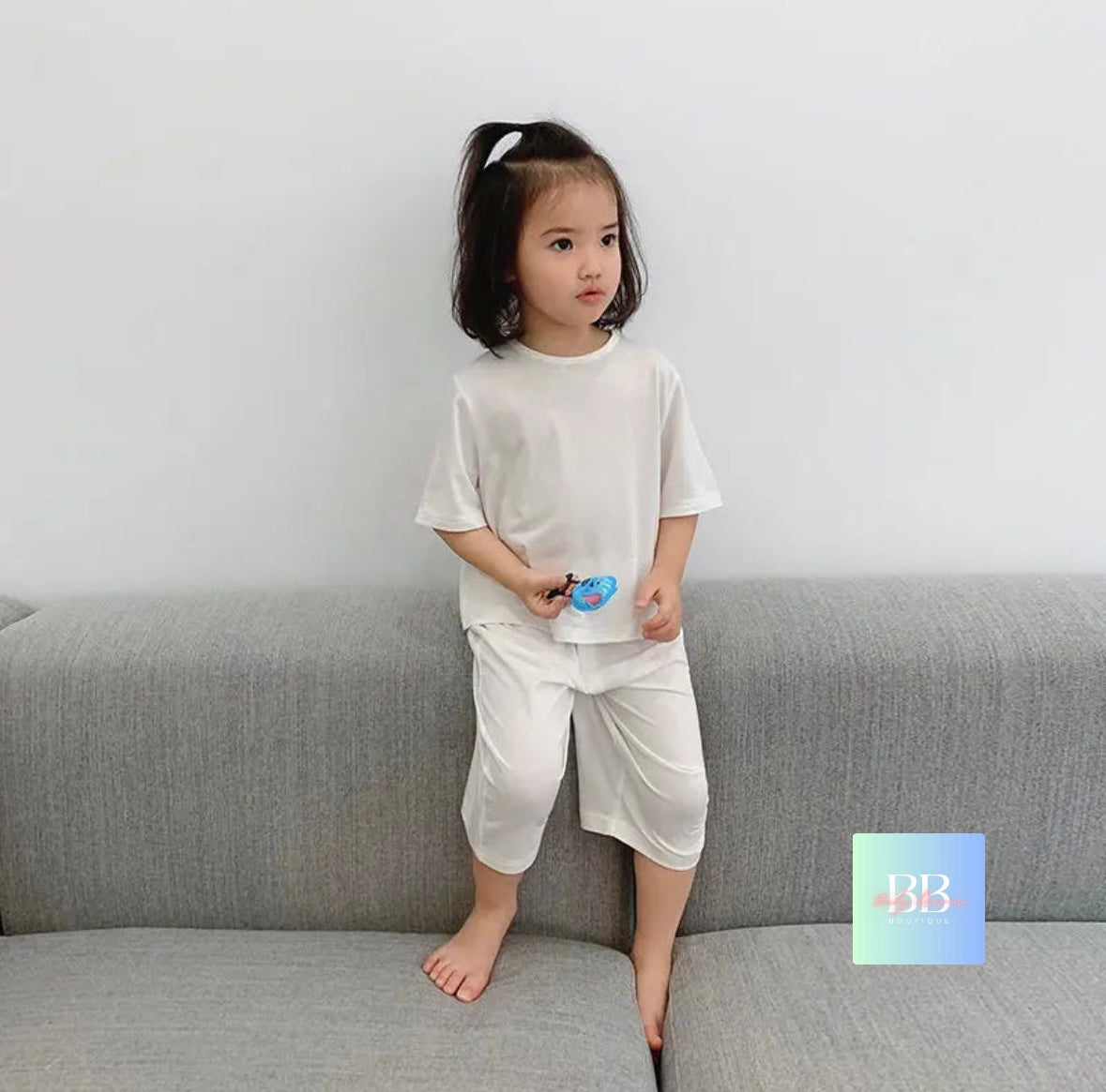 Kids Solid Colour Cotton Pyjamas, Unisex. 5 colours, 12M-6Y