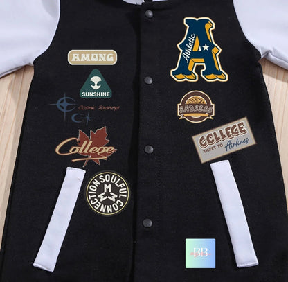 Baby Boys Baseball Romper, Long Sleeve with Hood 0-18M