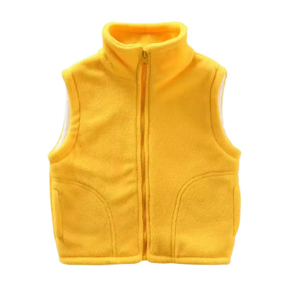 Kids Unisex Fleece BodyWarmer. 14 Colours 3-10Y