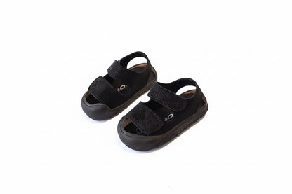 Kids Unisex Chunky Soft PU Leather Velcro Strap Sandals. 3 Colours EU15-25 infants