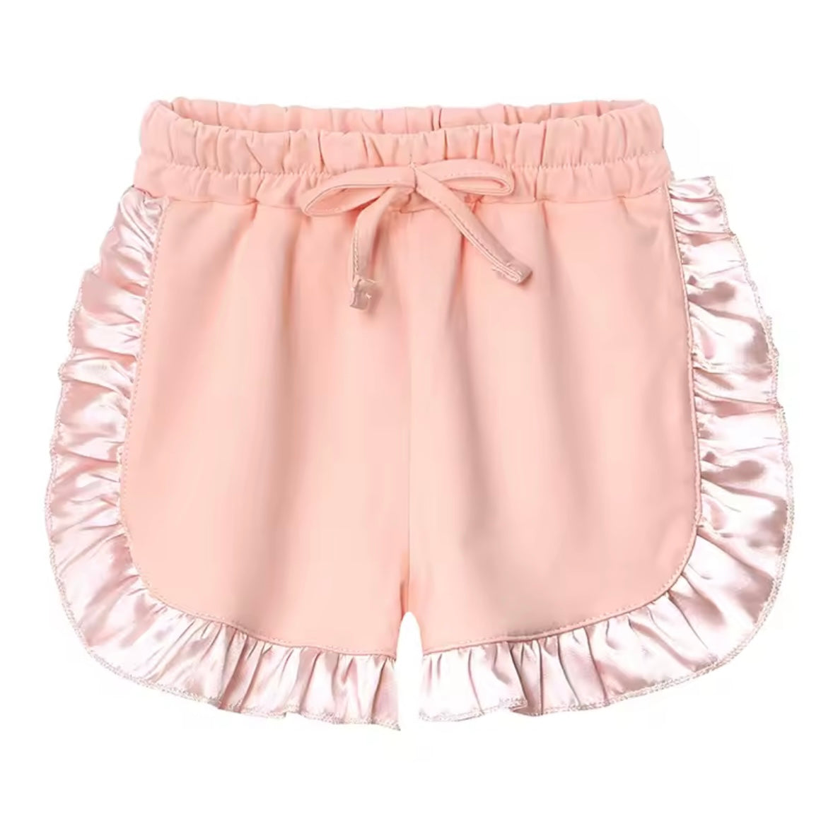 Kids Cotton Silk Edge T-shirt & Shorts Set. 6 Colours 9M-7Y