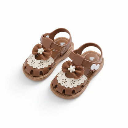 Baby Toddler Anti-Slip Bow Strap Sandals. 2 Colours EU16-25