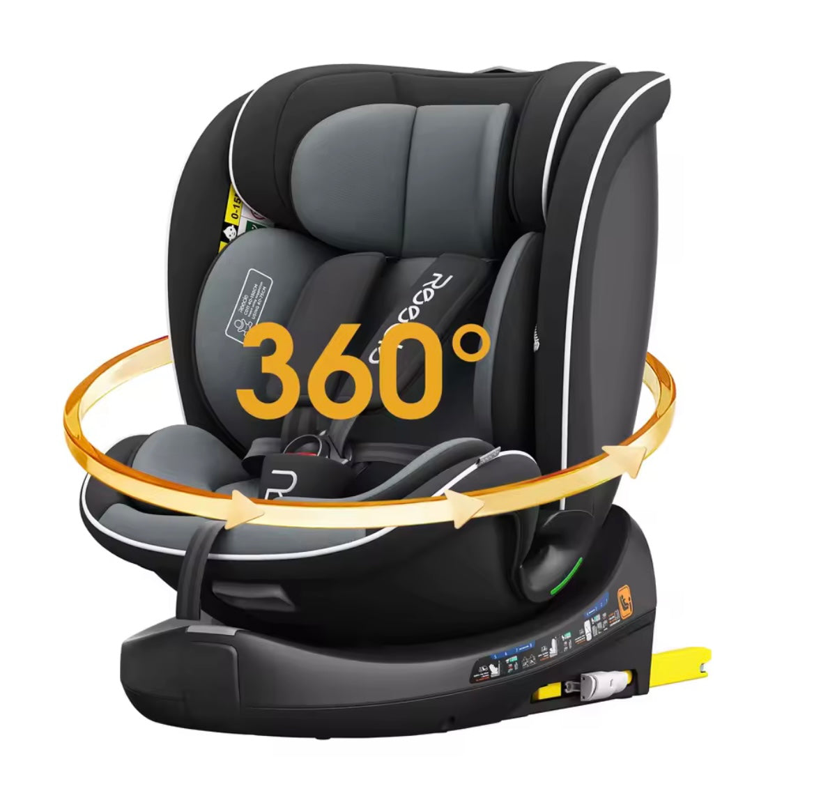 Kids Reecle I-Size 360 Swivel ISOFIX Car Seat. 0-12Y 3 Colours Available