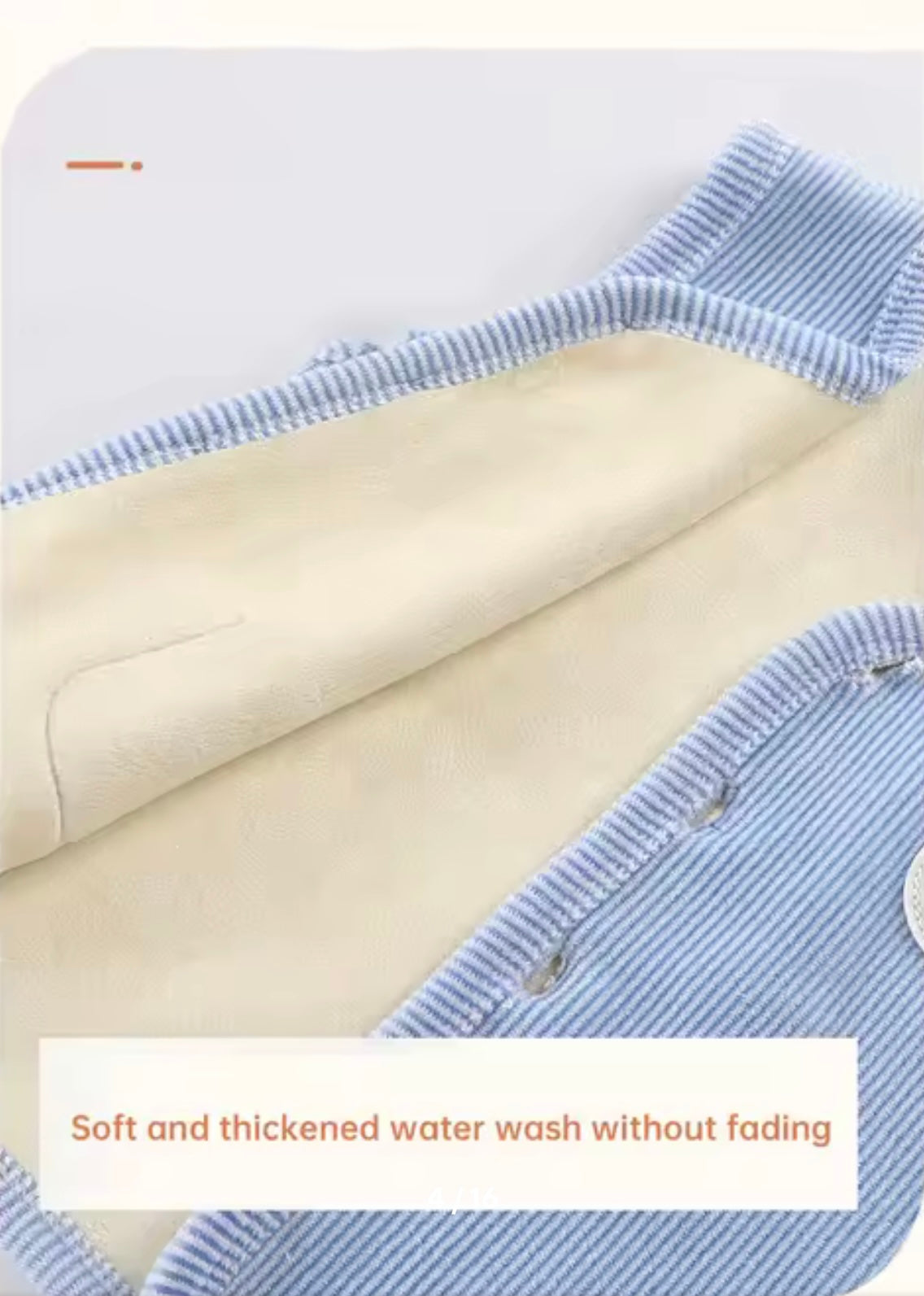 Kids Unisex Fleece Lined Pinstripe Waistcoat. 3 Colours 9M-7Y
