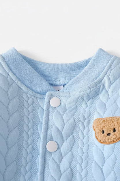 Baby Toddler Boys Lightweight Button Front Jacket & Trousers Set. 6M-3Y
