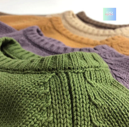 Kids Autumn/Winter Knitted Long Sleeved Round Neck Sweaters. Boys/Girls, 12M-6Y, 4 Colours.