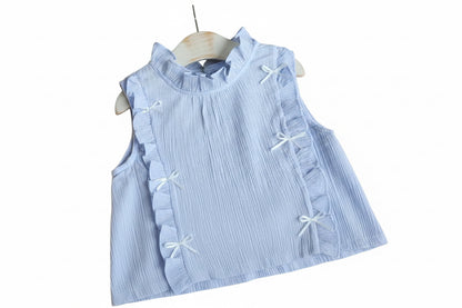 Kids Girls Lightweight Ruffled Top & Shorts Set. 3 Colours 12M-4Y