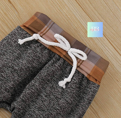 Toddler Casual Tracksuit Pants & Sweatshirt with Hood. 0M-3Y