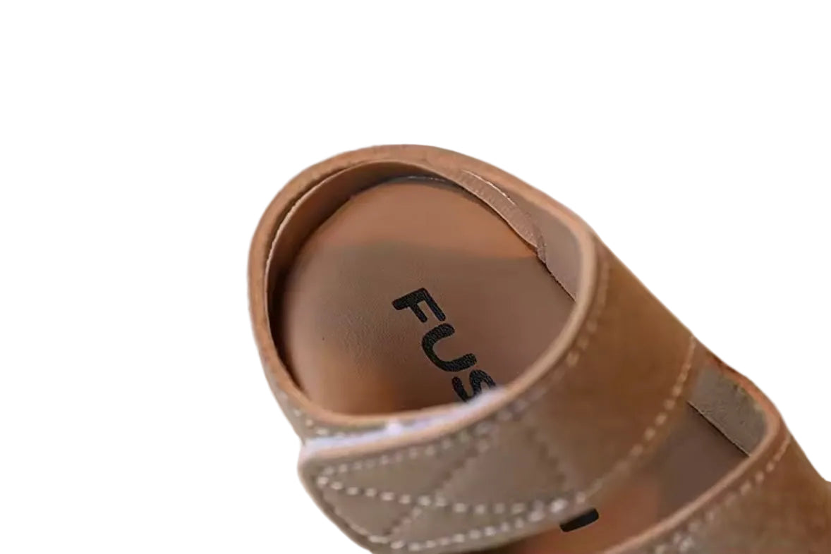 Kids Unisex Chunky Soft PU Leather Velcro Strap Sandals. 3 Colours EU15-25 infants