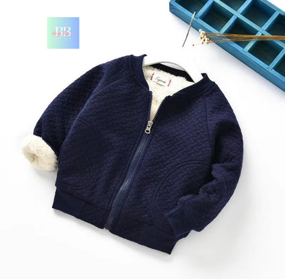 Kids Outerwear, Cute Fleece Winter Warm Casual Jacket. 3M-5Y Boy/Girl 3 Colours